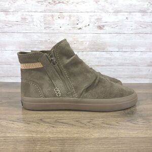 Women's Sperry Top-Sider Crest Zone Slouch Ankle Bootie Olive Green Zip Size 8